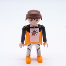 33509 Playmobil Homme Blanc Noir Orange Fluo Espion 5286