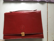 Très beau cartable cuir à soufflet avec clé Ferazi