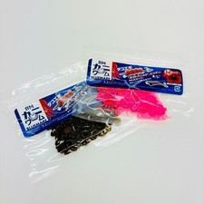 BM Kani Worm, Kani Worm, BLUEMARE, Fishing Max, lot de 2, rose, noir rouge lame