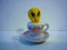 FEVE  TITI A L' HEURE DU THE DECO FLEURI ROSE  2022  RECTO/VERSO