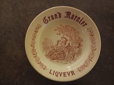 Cendrier ou vide-poche "Liqueur Grand Marnier" Style Anglais diamètre 12 cm
