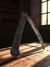 Couteau Scie Vintage en Acier