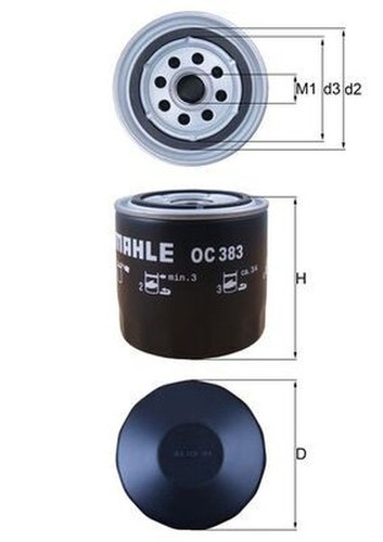 Knecht 383 filtre huile - oc,