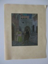 Gravure Litho ancienne  Léon