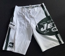 Quiksilver NFL Team Apparel White New York Jets Board Shorts Men's NWT Size 29