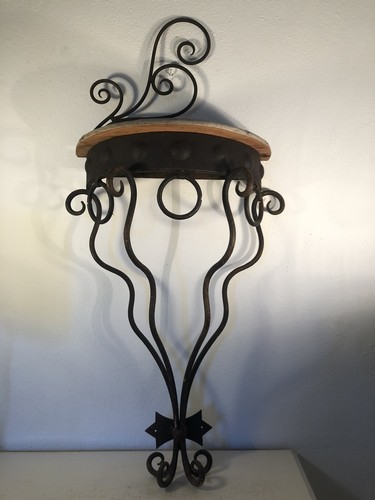Console murale vintage fer - console,