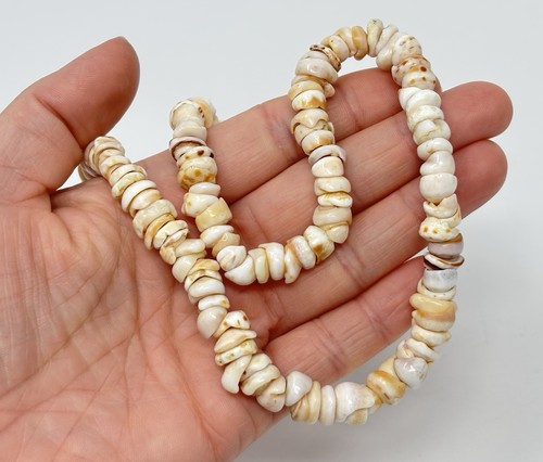 Vintage white tiger puka - vintage, shell