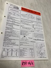 Fiche technique automobile Peugeot 205 GR SR XR moteur TU3 édition 1988 RTA