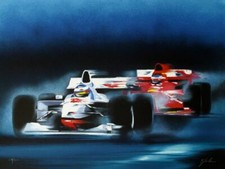 Victor SPAHN SAISON 1999 DE FORMULE 1, 1999 lithographie signée