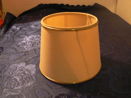 Ancien abat jour toile - ancien,
