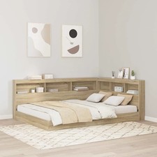Tête de lit de rangement avec étagère Bois d'ingénierie moderne chambre vidaXL v