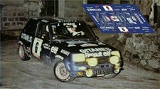 Décal Renault 5 Tour de Corse 1979 6 1:32 1:43 1:24 1:18 Fente...