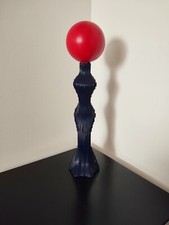 Sculpture, statue, résine, femme, sphère, pop art, moderne, bleu, rouge
