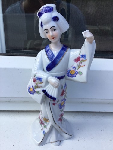 Japanese porcelain geisha - porcelain,