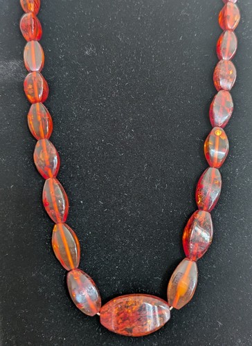 Collier ambre ancien - ambre,