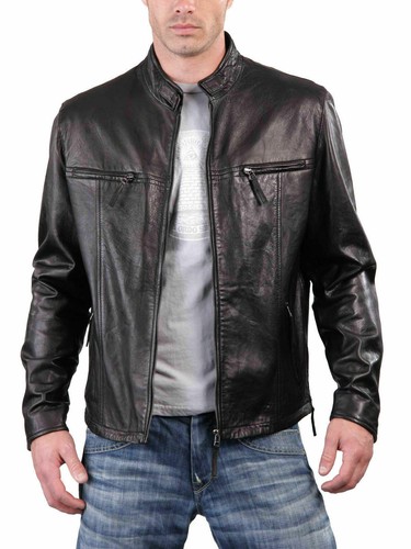 Veste cuir agneau - en, d'agneau