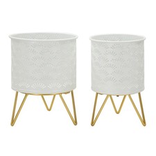 Lot de 2 Cache-Pots Design