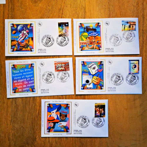 France enveloppes soie - france, 5