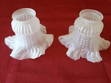 2 TULIPPES EN VERRE pressé