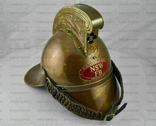 Casque de pompier en laiton