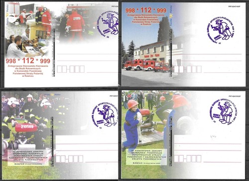 Pompiers pologne entiers - pologne,