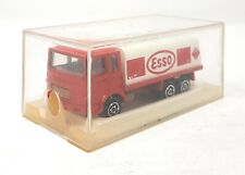Ancien camion citerne Majorette n°245 Saviem ESSO rouge 1/100 France étui pla...