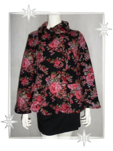Veste fantaisie noire rose - h,