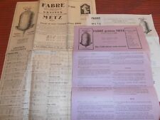 CATALOGUE FABRE GRAINES JARDINS METZ 1935 ( ref 33 )