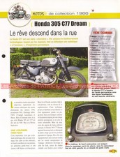 HONDA CB 77 305 Dream 1966 Joe Bar Team Fiche Moto #003272