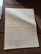 Lettre manuscrite vintage mère d'Yvette 1918 - Correspondance intime guerre