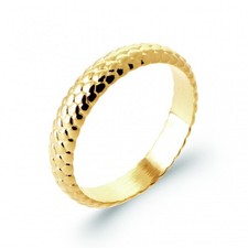 Bague alliance motif ciselé