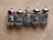 Lot de 5 lampes 12AX7 / ECC83 – Fabrication chinoise – Testées et fonctionnelles
