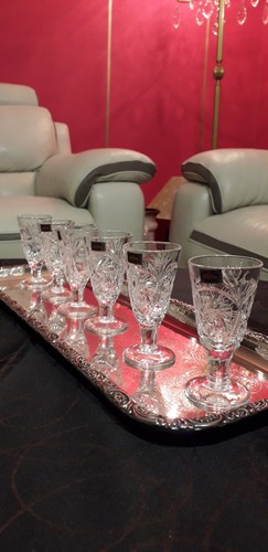Verres sur pieds cristal - 6,