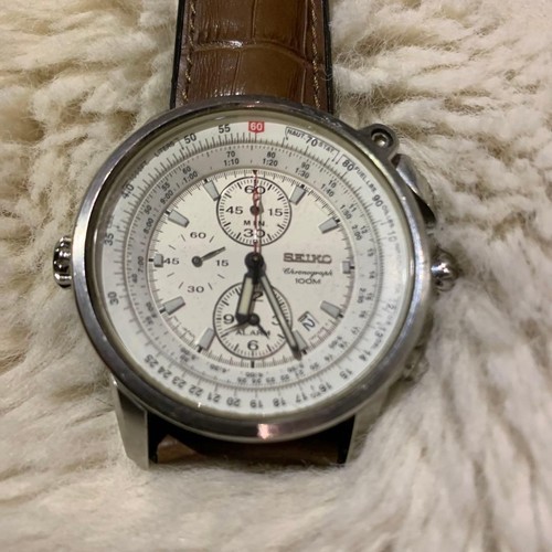 Montre seiko pilot chronograph - montre,