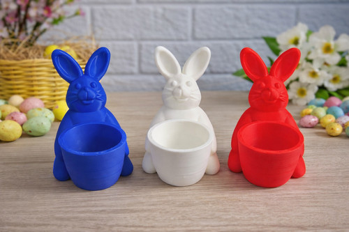 Lapin pâques porte œufs - pâques, |
