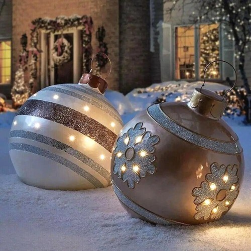 Boule noël géante pvc - de,