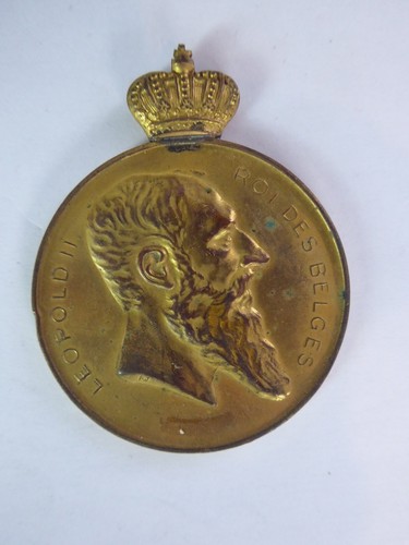 Medaille 1907 leopold roi - medaille,