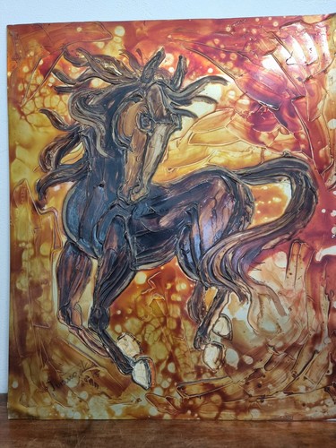Tableau vintage huile - vintage,