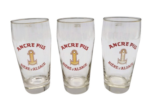Lot 3 verres ancre - lot, de