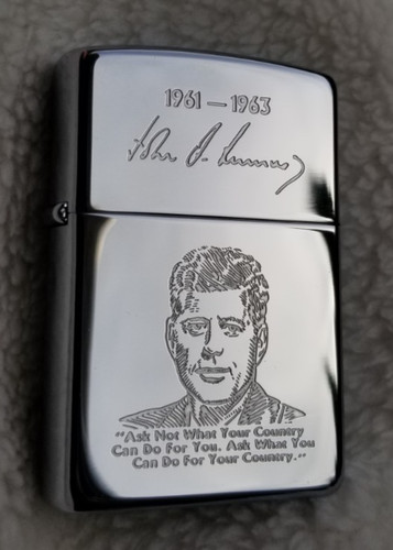 Zippo lighter 1995 john - zippo, f