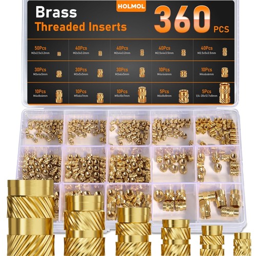 Inserts filetés laiton - , m2