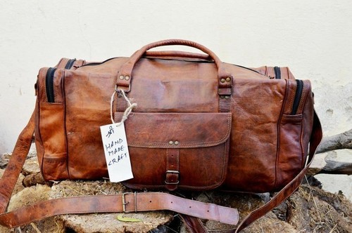 Sac cuir duffle hommes - cuir,