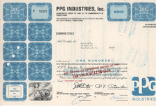 1968 - PPG INDUSTRIES, INCORPORATED  100 shares USA 100 Actions