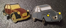 Pin’s Lot de 2 Voiture 2CV Citroën, Vintage (172)