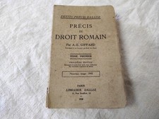 Ancien Livre Précis de Droit
