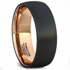 Mens Black Tungsten Carbide