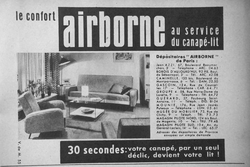 Publicité 1955 confort - 1955, le