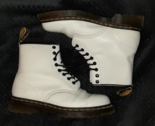 Très Belles Boots Dr Martens 1460 AirWair Blanches En Cuir Smooth