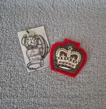 Ecusson / insigne tissu couronne de grade sergent de l'armée Britannique