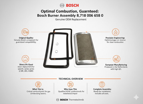 Bosch buderus burner - bosch, assembly